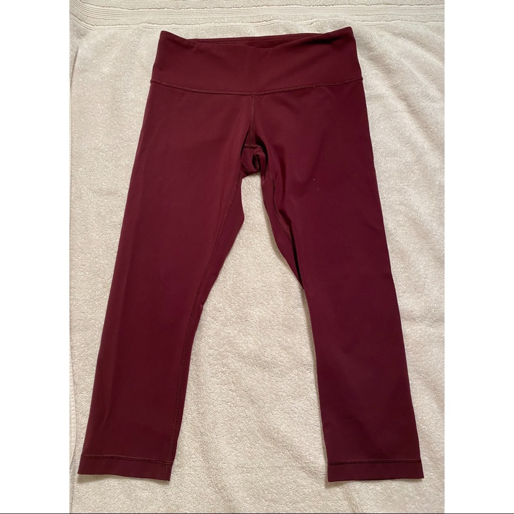 Lululemon Capri Leggings Burgundy Size 4